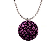 Pink Kisses 1  Button Necklace by TheAmericanDream