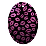 Pink Kisses Oval Ornament (Two Sides) Back