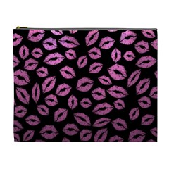 Pink Kisses Cosmetic Bag (xl) by TheAmericanDream