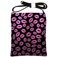 Pink Kisses Shoulder Sling Bag by TheAmericanDream