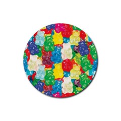 Gummy Bear Rubber Coaster (round) 