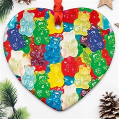 Gummy Bear Heart Ornament (two Sides) by TheAmericanDream