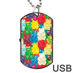 Gummy Bear Dog Tag Usb Flash (two Sides) by TheAmericanDream