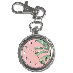 Banana leaf on pink Key Chain Watches