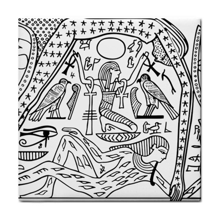 Egyptian Hieroglyphics History Seb Tile Coasters