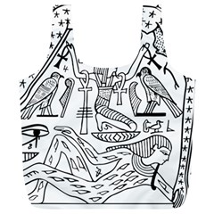 Egyptian Hieroglyphics History Seb Full Print Recycle Bag (xl) by Pakrebo