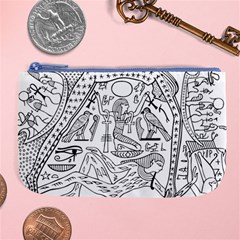 Egyptian Hieroglyphics History Seb Large Coin Purse by Pakrebo