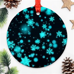 Background Black Blur Colorful Ornament (round) by Pakrebo