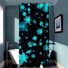 Background Black Blur Colorful Shower Curtain 36  X 72  (stall)  by Pakrebo