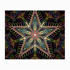 Star Mandala Pattern Design Doodle Small Glasses Cloth by Pakrebo