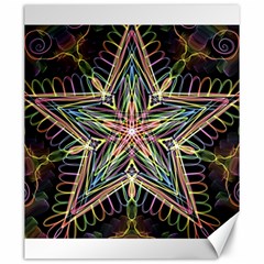 Star Mandala Pattern Design Doodle Canvas 20  X 24  by Pakrebo