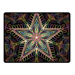 Star Mandala Pattern Design Doodle Double Sided Fleece Blanket (small)  by Pakrebo