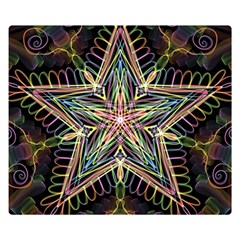 Star Mandala Pattern Design Doodle Double Sided Flano Blanket (small)  by Pakrebo