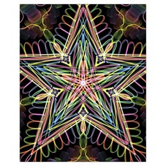 Star Mandala Pattern Design Doodle Drawstring Bag (small) by Pakrebo