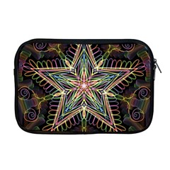 Star Mandala Pattern Design Doodle Apple Macbook Pro 17  Zipper Case by Pakrebo