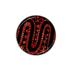 Background Abstract Red Black Hat Clip Ball Marker (4 Pack) by Pakrebo