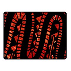 Background Abstract Red Black Fleece Blanket (small) by Pakrebo