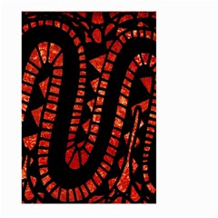 Background Abstract Red Black Large Garden Flag (two Sides) by Pakrebo