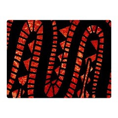 Background Abstract Red Black Double Sided Flano Blanket (mini)  by Pakrebo