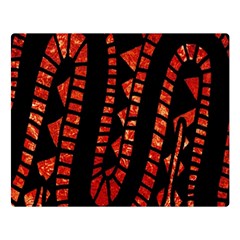 Background Abstract Red Black Double Sided Flano Blanket (large)  by Pakrebo