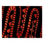 Background Abstract Red Black Double Sided Flano Blanket (Large)  80 x60  Blanket Front