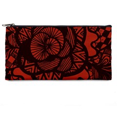 Background Abstract Red Black Pencil Cases by Pakrebo