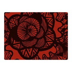 Background Abstract Red Black Double Sided Flano Blanket (mini)  by Pakrebo