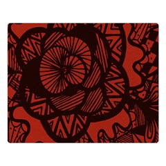 Background Abstract Red Black Double Sided Flano Blanket (large)  by Pakrebo