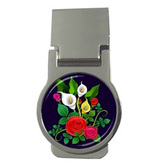 Flowers Charter Flowery Bouquet Money Clips (round)  by Pakrebo