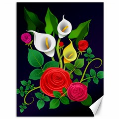 Flowers Charter Flowery Bouquet Canvas 36  X 48  by Pakrebo