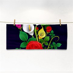 Flowers Charter Flowery Bouquet Hand Towel by Pakrebo