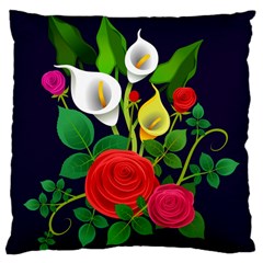 Flowers Charter Flowery Bouquet Large Cushion Case (one Side) by Pakrebo