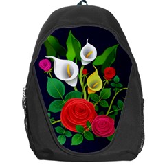 Flowers Charter Flowery Bouquet Backpack Bag by Pakrebo