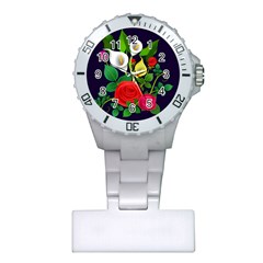 Flowers Charter Flowery Bouquet Plastic Nurses Watch by Pakrebo