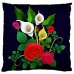 Flowers Charter Flowery Bouquet Standard Flano Cushion Case (Two Sides) Back