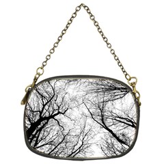 Forest Trees Silhouette Tree Chain Purse (two Sides) by Pakrebo