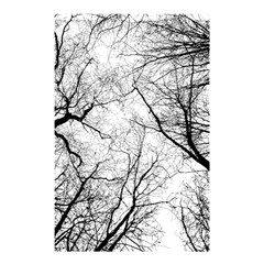 Forest Trees Silhouette Tree Shower Curtain 48  X 72  (small) 