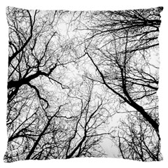 Forest Trees Silhouette Tree Large Cushion Case (one Side) by Pakrebo