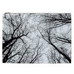 Forest Trees Silhouette Tree Cosmetic Bag (XXL) Front