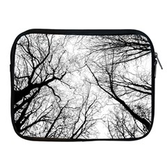 Forest Trees Silhouette Tree Apple Ipad 2/3/4 Zipper Cases by Pakrebo