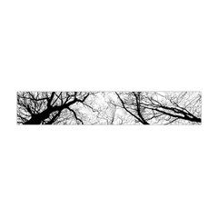 Forest Trees Silhouette Tree Flano Scarf (mini) by Pakrebo