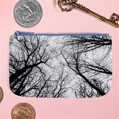 Forest Trees Silhouette Tree Large Coin Purse by Pakrebo