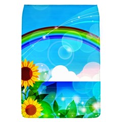 Sunflower And Rainbow Ocean Bokeh Removable Flap Cover (s) by Pakrebo