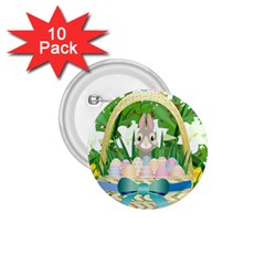 Graphic Easter Easter Basket Spring 1 75  Buttons (10 Pack) by Pakrebo