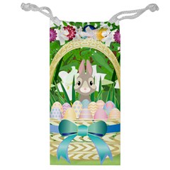 Graphic Easter Easter Basket Spring Jewelry Bag by Pakrebo