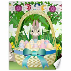 Graphic Easter Easter Basket Spring Canvas 18  X 24  by Pakrebo