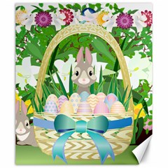 Graphic Easter Easter Basket Spring Canvas 20  X 24  by Pakrebo