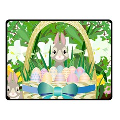 Graphic Easter Easter Basket Spring Fleece Blanket (small) by Pakrebo