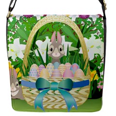 Graphic Easter Easter Basket Spring Flap Closure Messenger Bag (s) by Pakrebo