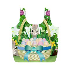 Graphic Easter Easter Basket Spring Full Print Recycle Bag (m) by Pakrebo